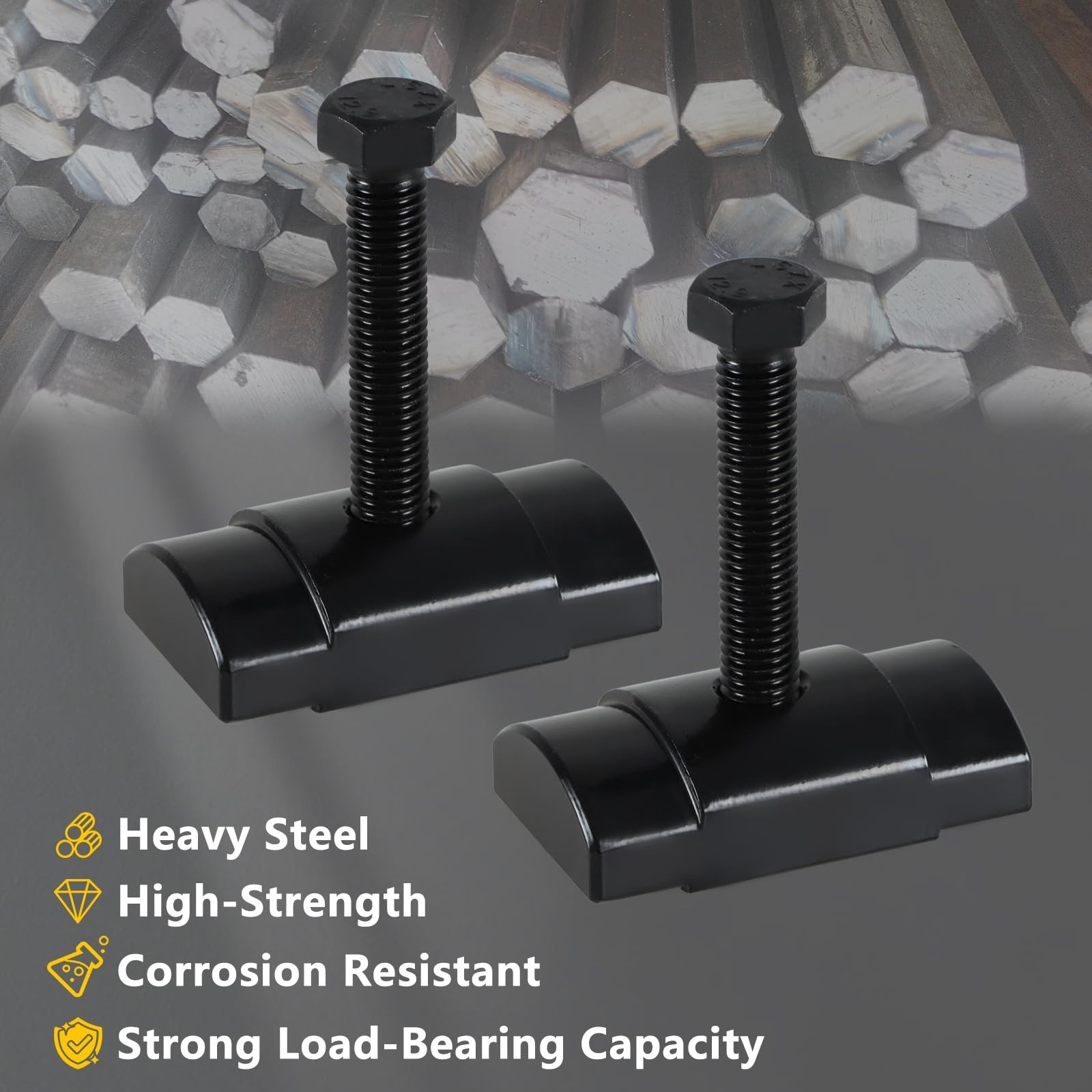 2PCS Torsion Bar Key Adjuster Block Nuts & Bolts for Silverado Sierra 2500HD 350