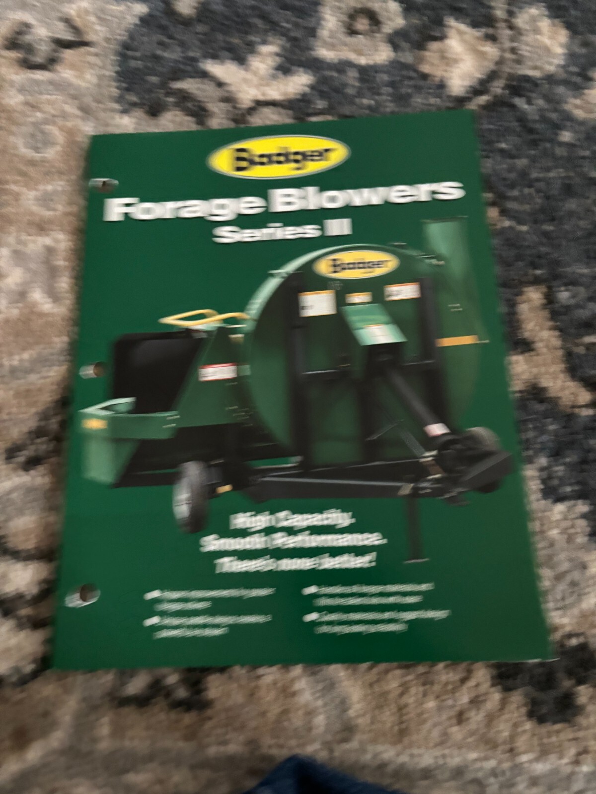 Badger Forage Blowers Series II Brochure FCCA24