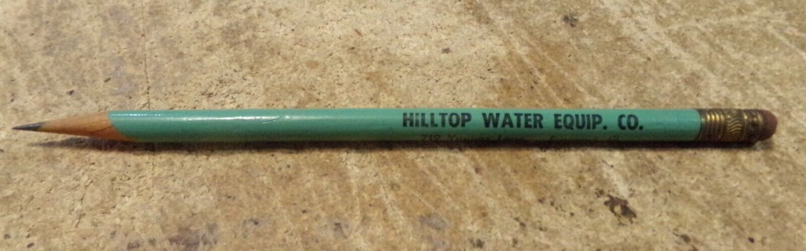 vintage hilltop water equip. co. freeport,il. pencil in good shape used