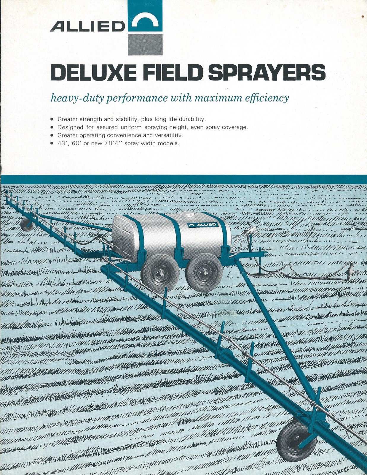 Farm Equipment Brochure – Allied – Deluxe Field Sprayers (F6512)