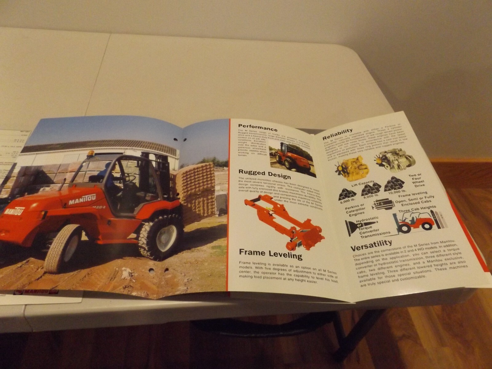 3-pc. MANITOU MANISCOPIC M-SERIES, MVT 628T, MTL 627 TURBO, 2003, 2000, 2005