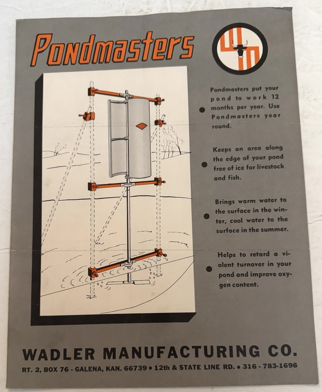 Vtg 1970 Pondmasters Dealer Sales Brochure Walden Manufacturing Co Set Of 4