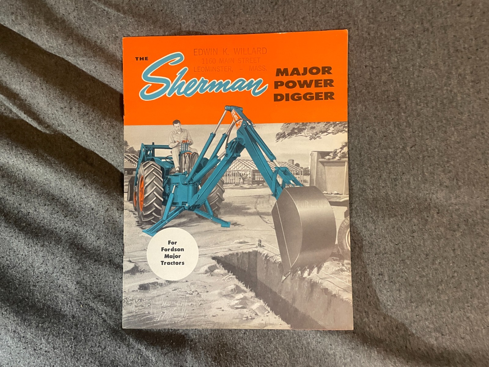 1950’s Sherman Products Major Powder Digger Tractor Brochure Fordson Major