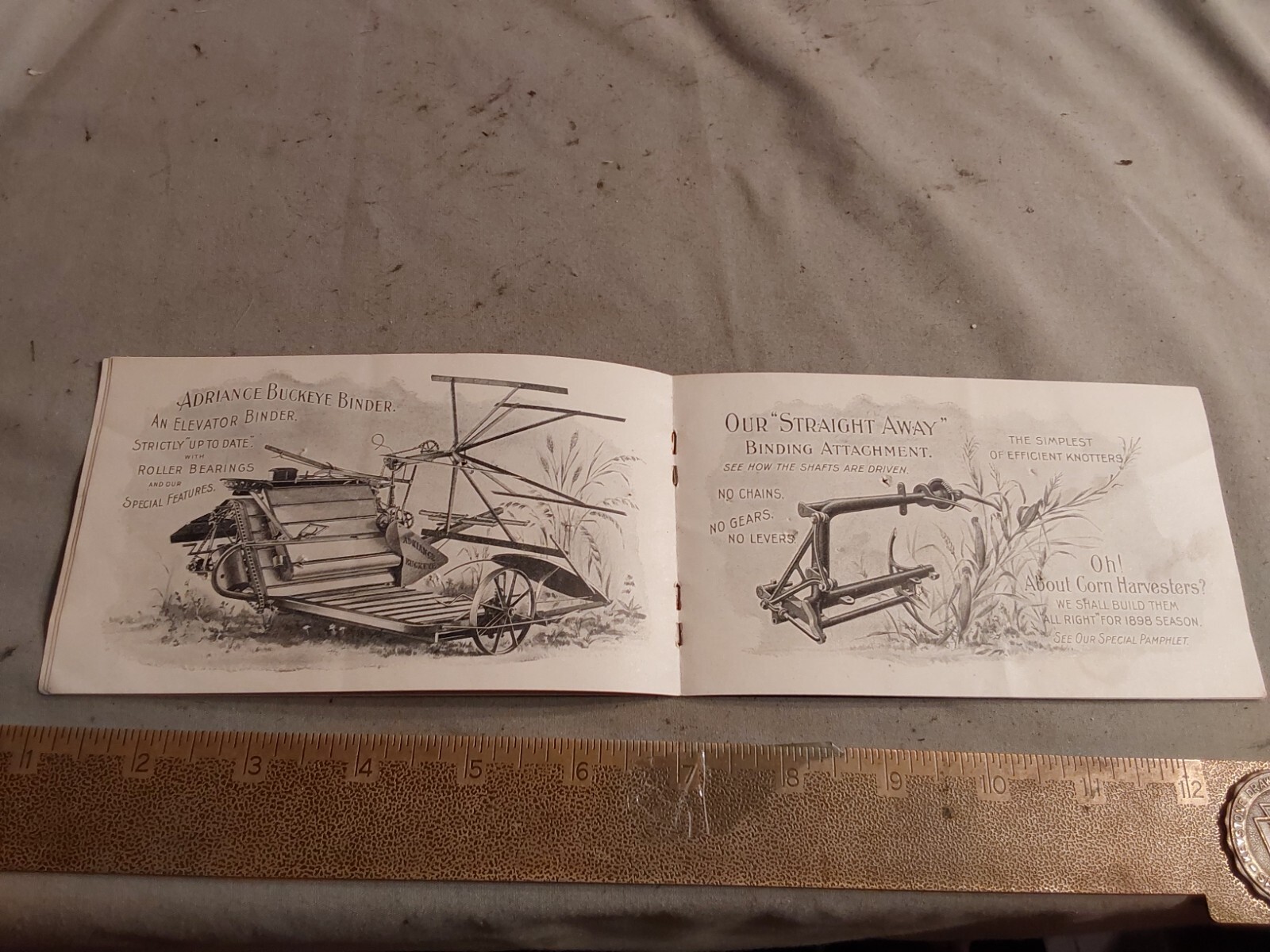 1800s Early Buckeye No 7 Chain Drive Farm Machinery Catalog