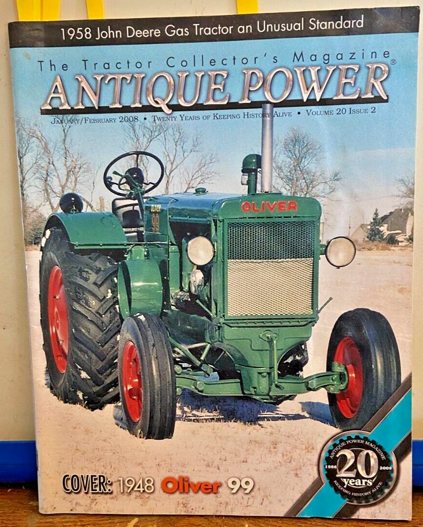 Antique Power Tractor Magazine Jan Feb 2008 1948 Oliver 99 1936 AC WC