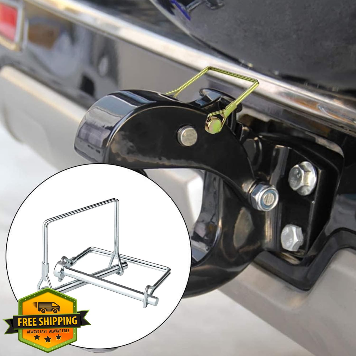 Truleego 1/4″x4″ trailer coupler pin 4 Pcs square