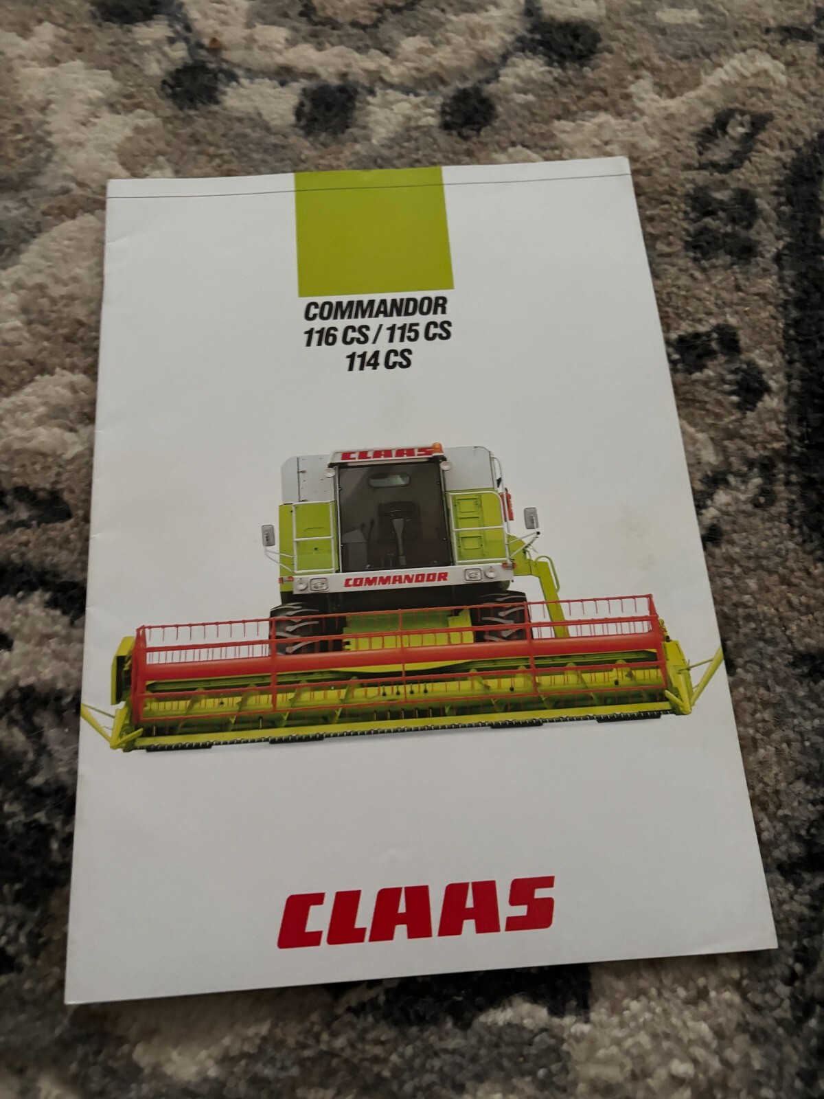 Claas 116CS 115CS 114CS Commandor Combine Brochure FCCA25