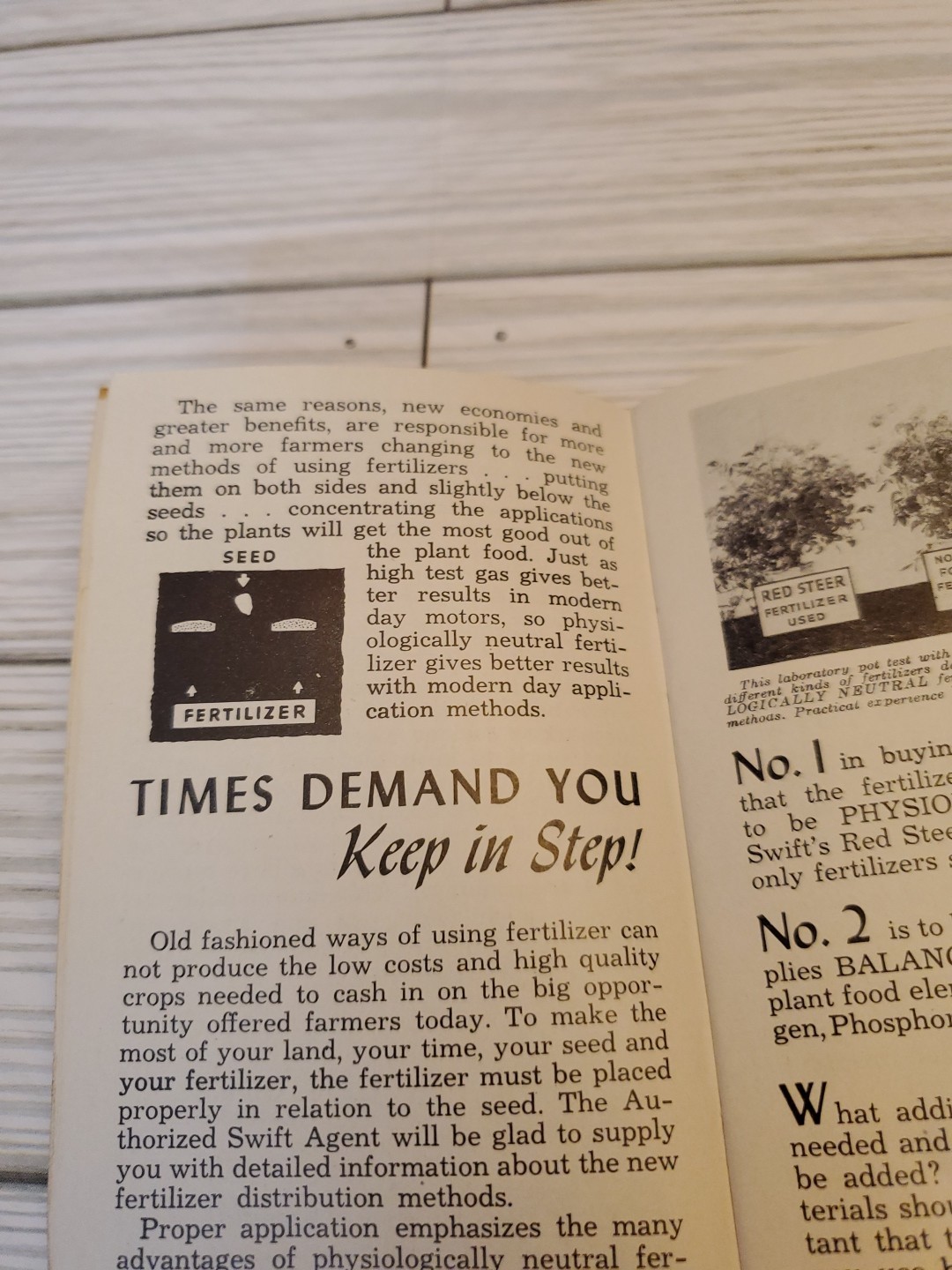 1942 Swift’s Red Steer Fertilizers Guide & Memo Book Unused 3″x5″