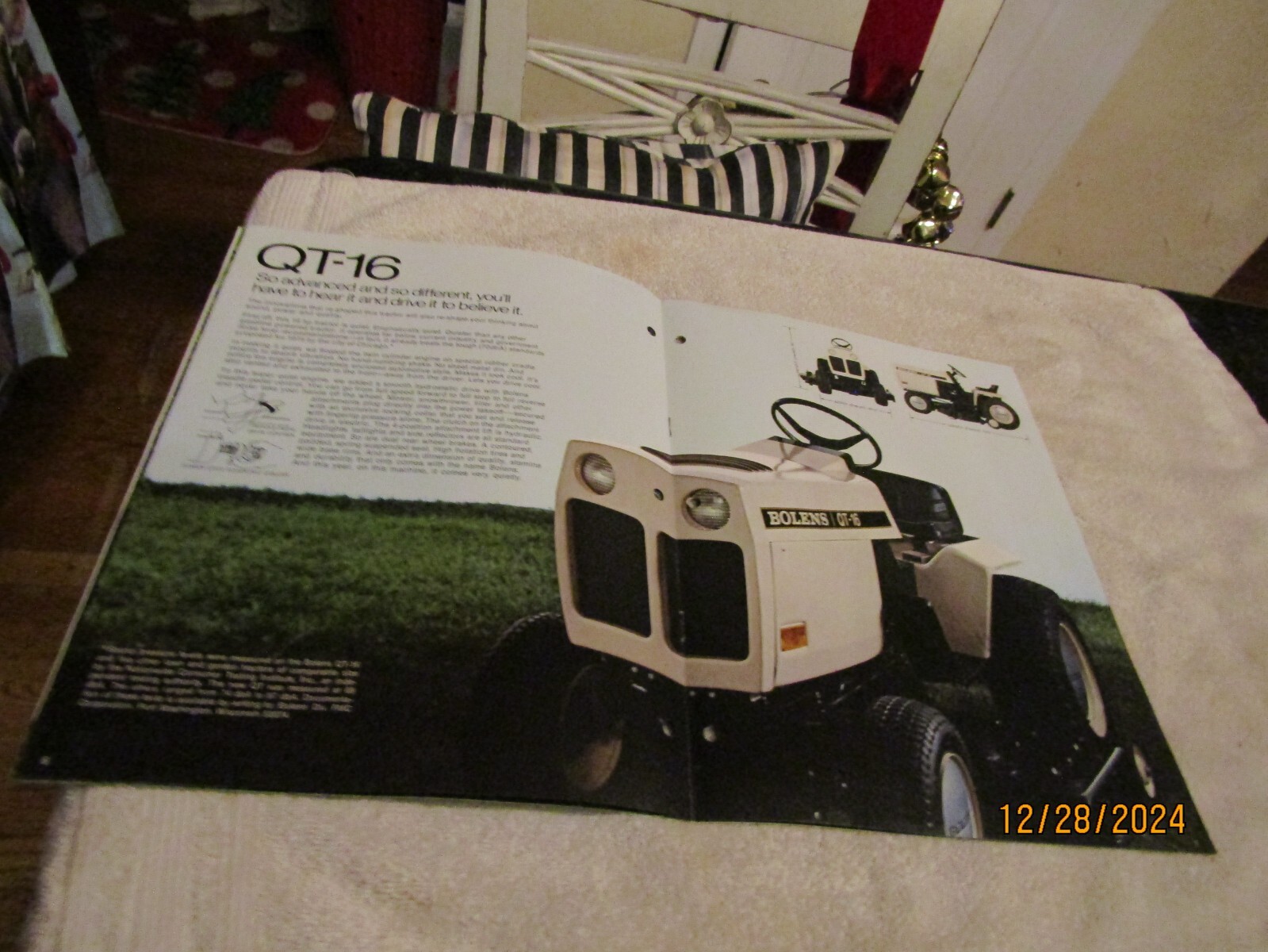 Vintage Bolens Sales Brochure Lawn & Garden Tractors Attachments Accessories ’75