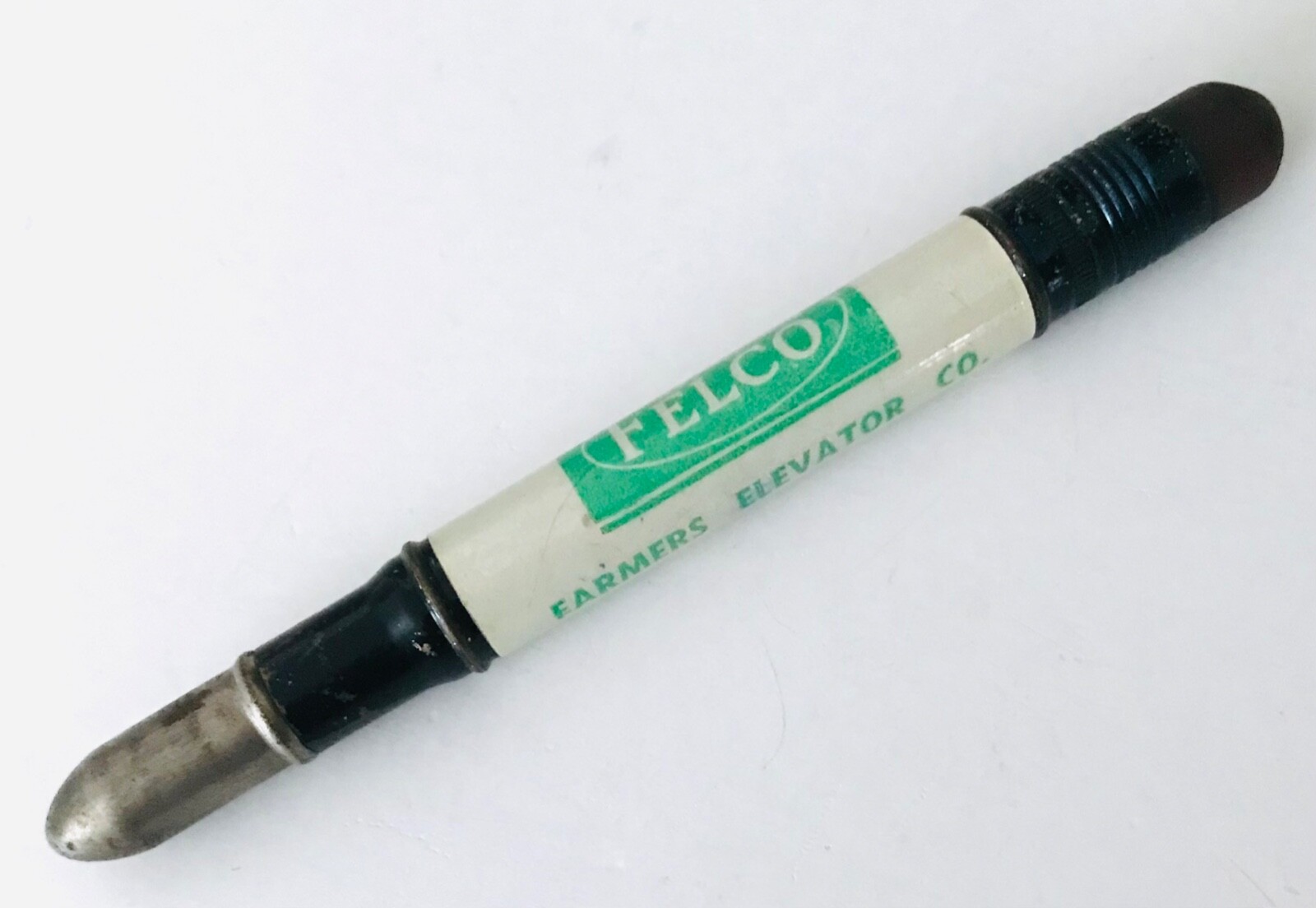 1930-50s Felco Farmer’s Elevator Co. George IA Bullet Pencil Lumber Grain Coal
