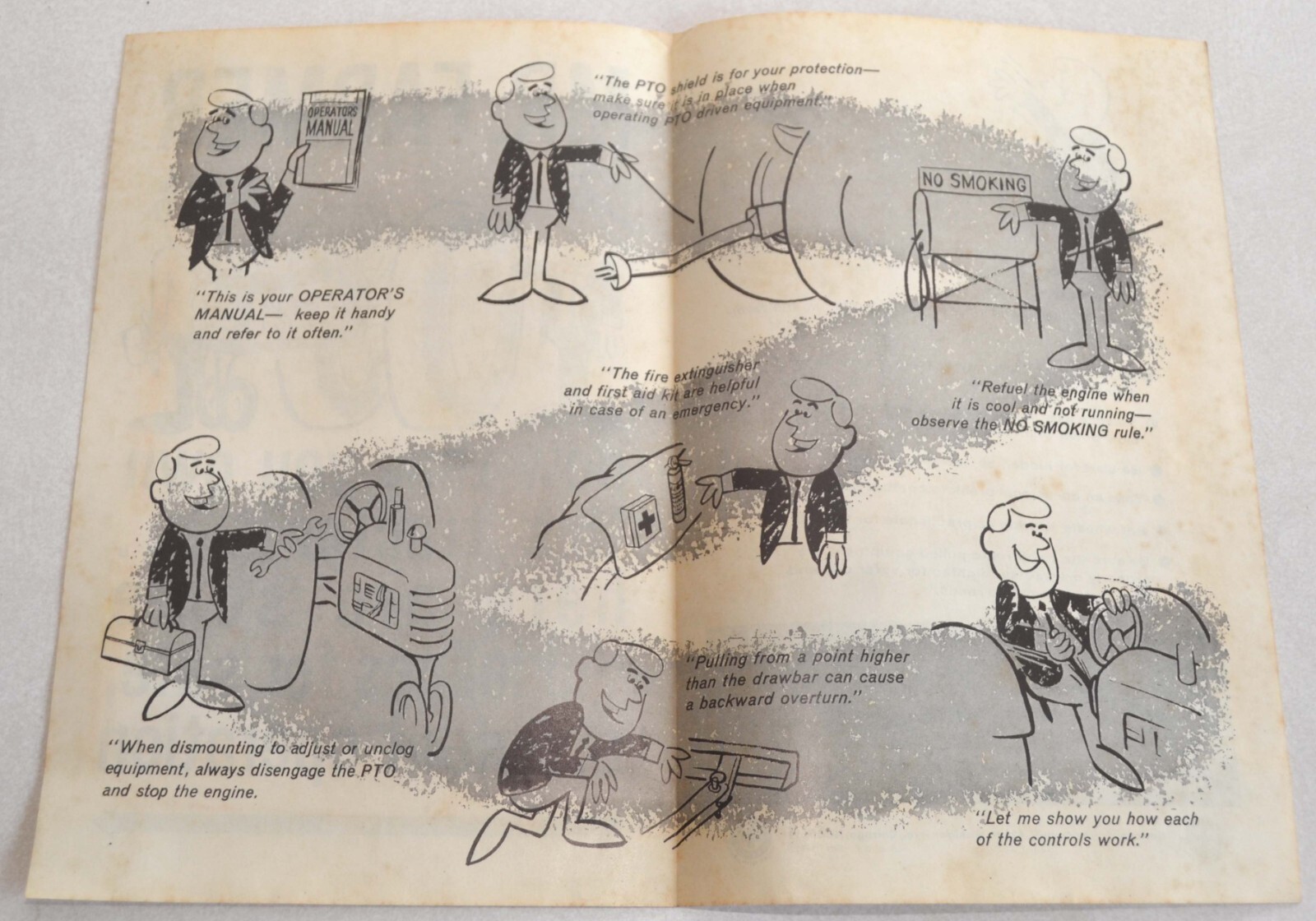 Vintage 1960s National Safety Council “Mr. Farmer” Tractor Safety Brochure