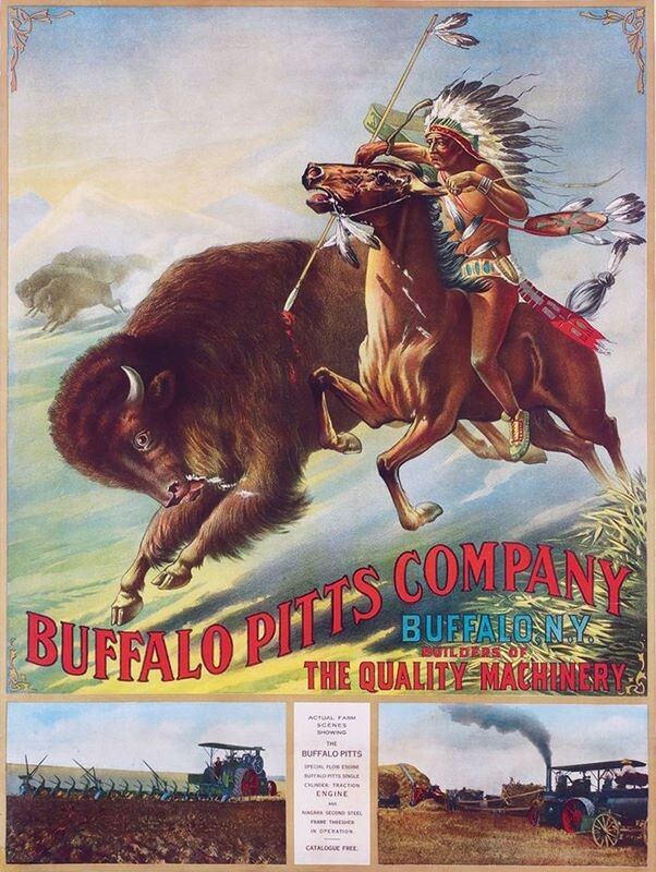 Buffalo Pitts Farm & Road Machinery New York NEW Sign: 30×40″ USA STEEL XXL Size