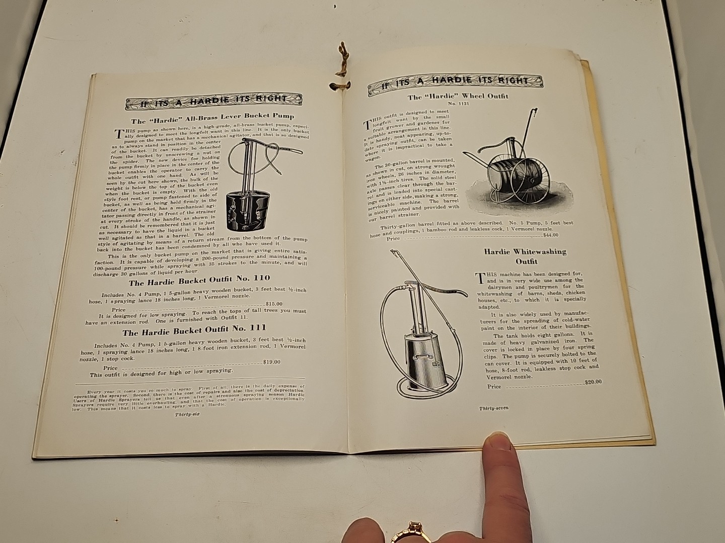 vintage hit miss hardie sprayer tractor avery catalog brochure 1920’s