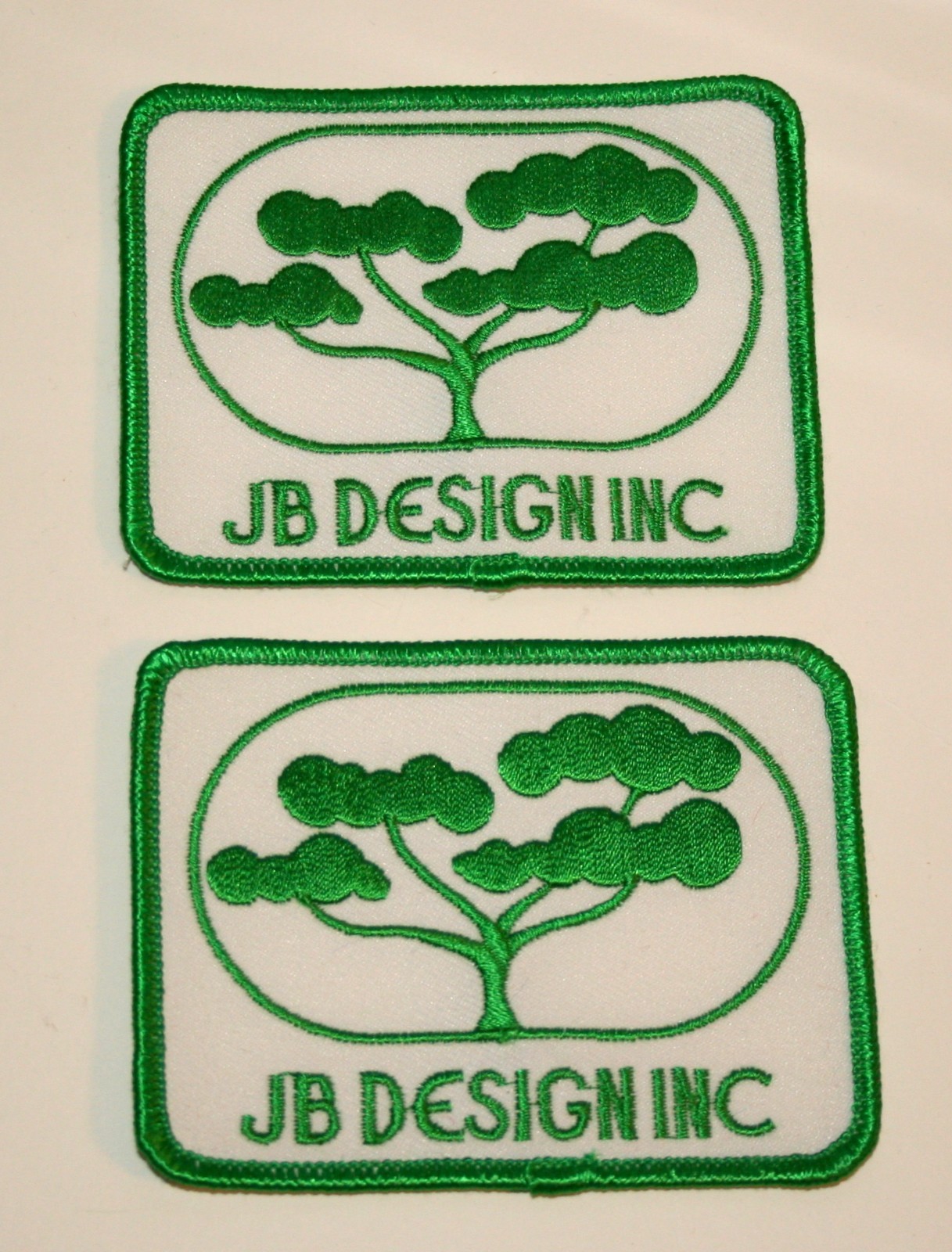 2 Vintage JB Design, Inc Landscaping Chicago Ill ? Patch New NOS 1980s