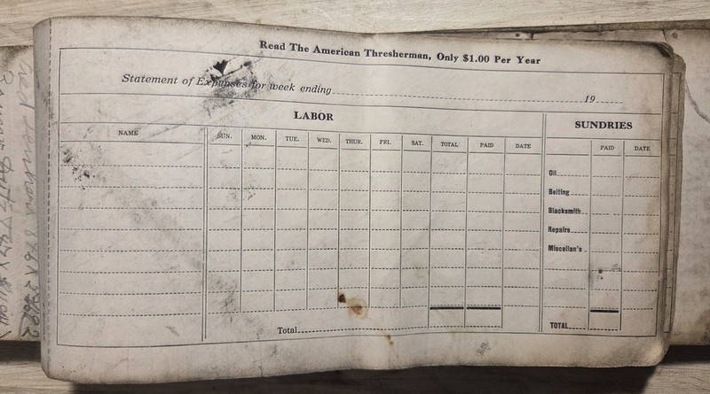 Vintage Reeves & Co Madison WI Wisconsin Threshing Machine Adv Farm Ledgers