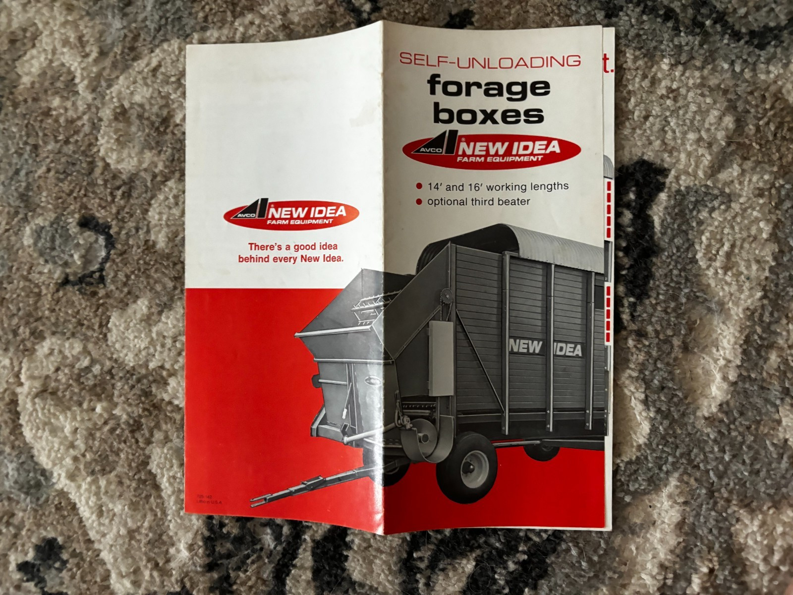 New Idea Forage Boxes Wagons For 1972 Brochure DCPA26