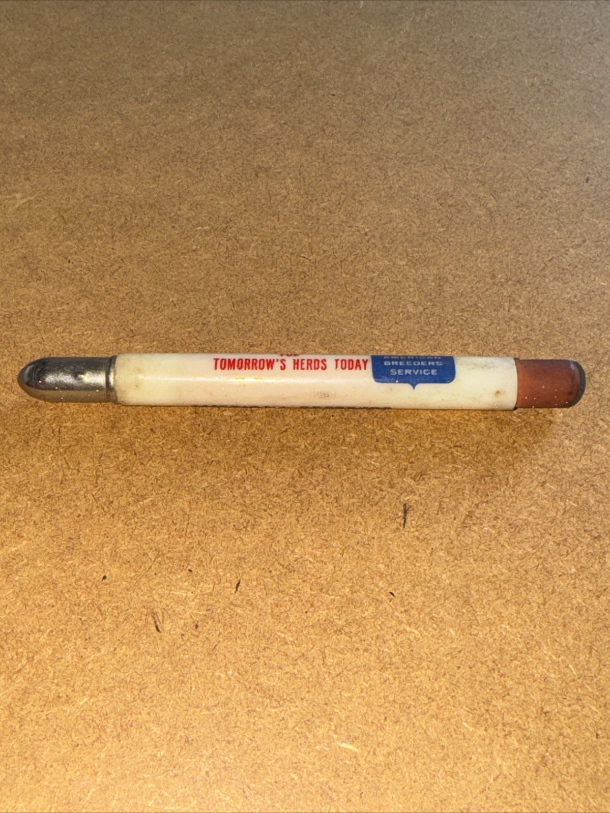 Vintage Advertising Bullet Pencil, American Breeders Service Inc ABS