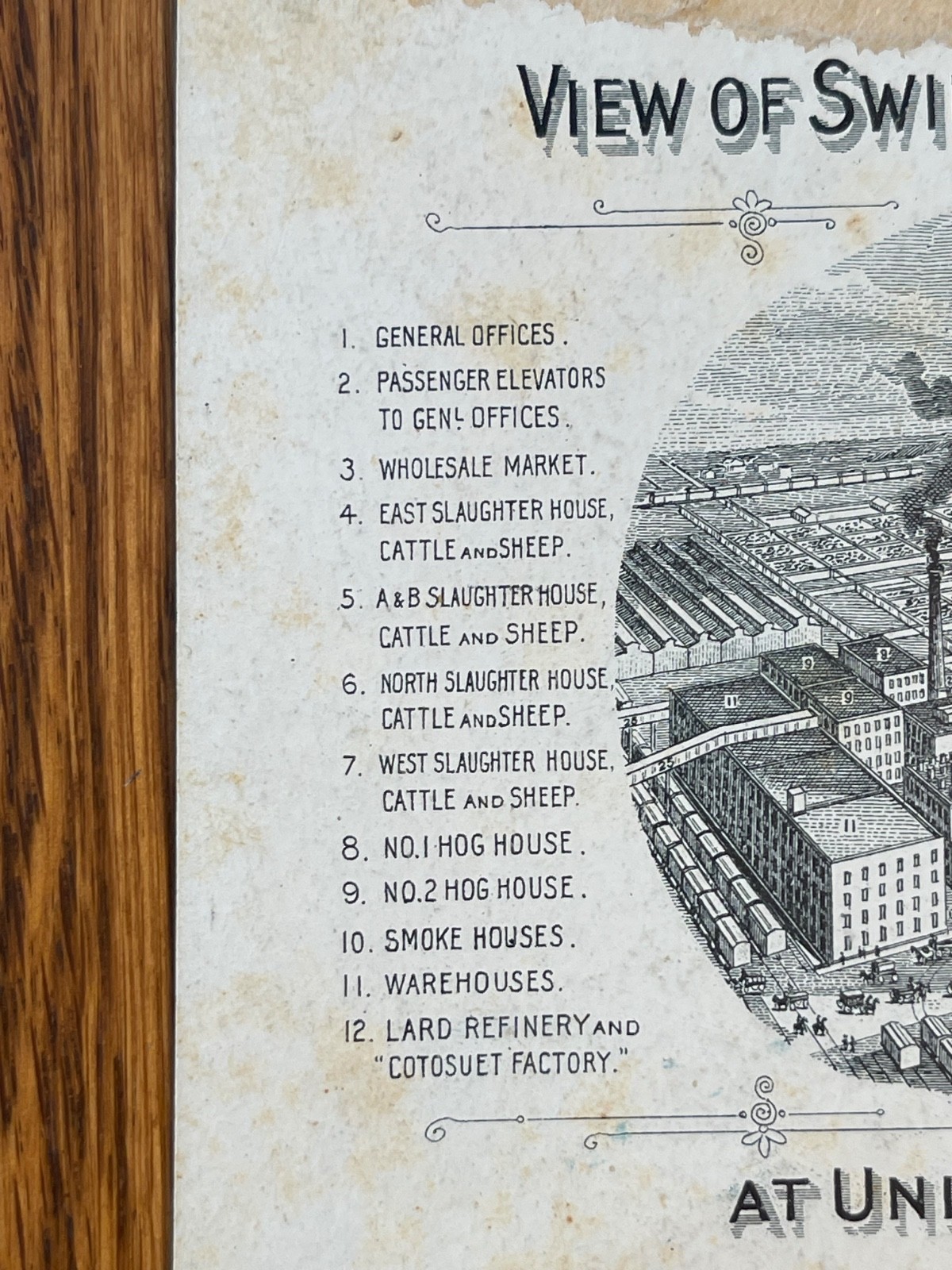 Swift’s Jersey Butterine 1880s Advertising Card, Union Stock Yards, Chicago