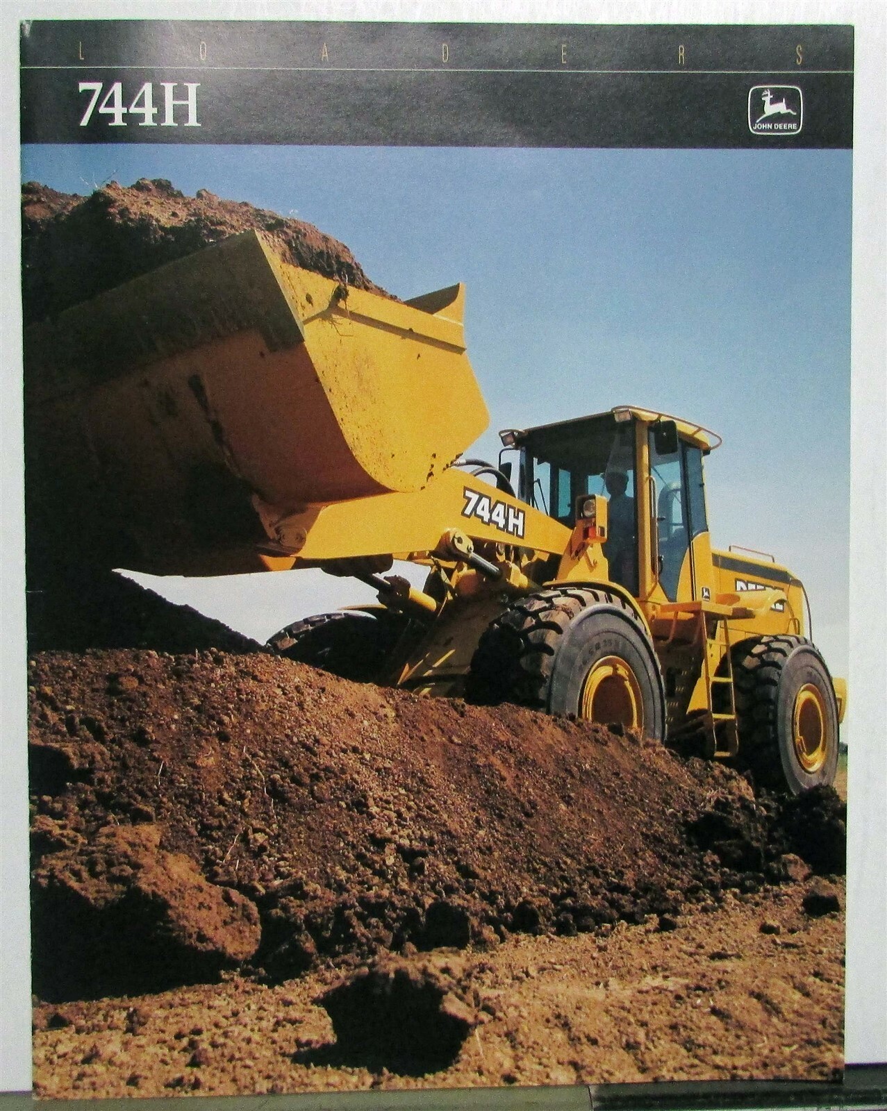 1998 John Deere 744H Loaders Specifications Construction Brochure
