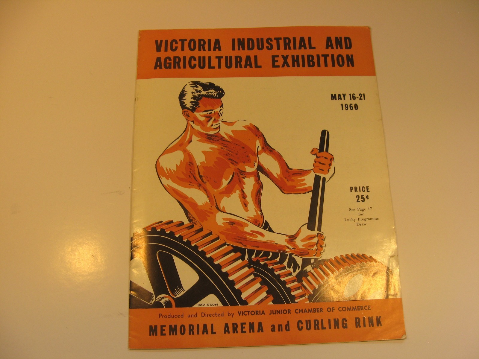 Victoria Industrial + Agricultural Exhibition Programme 1960 Memorial Arena