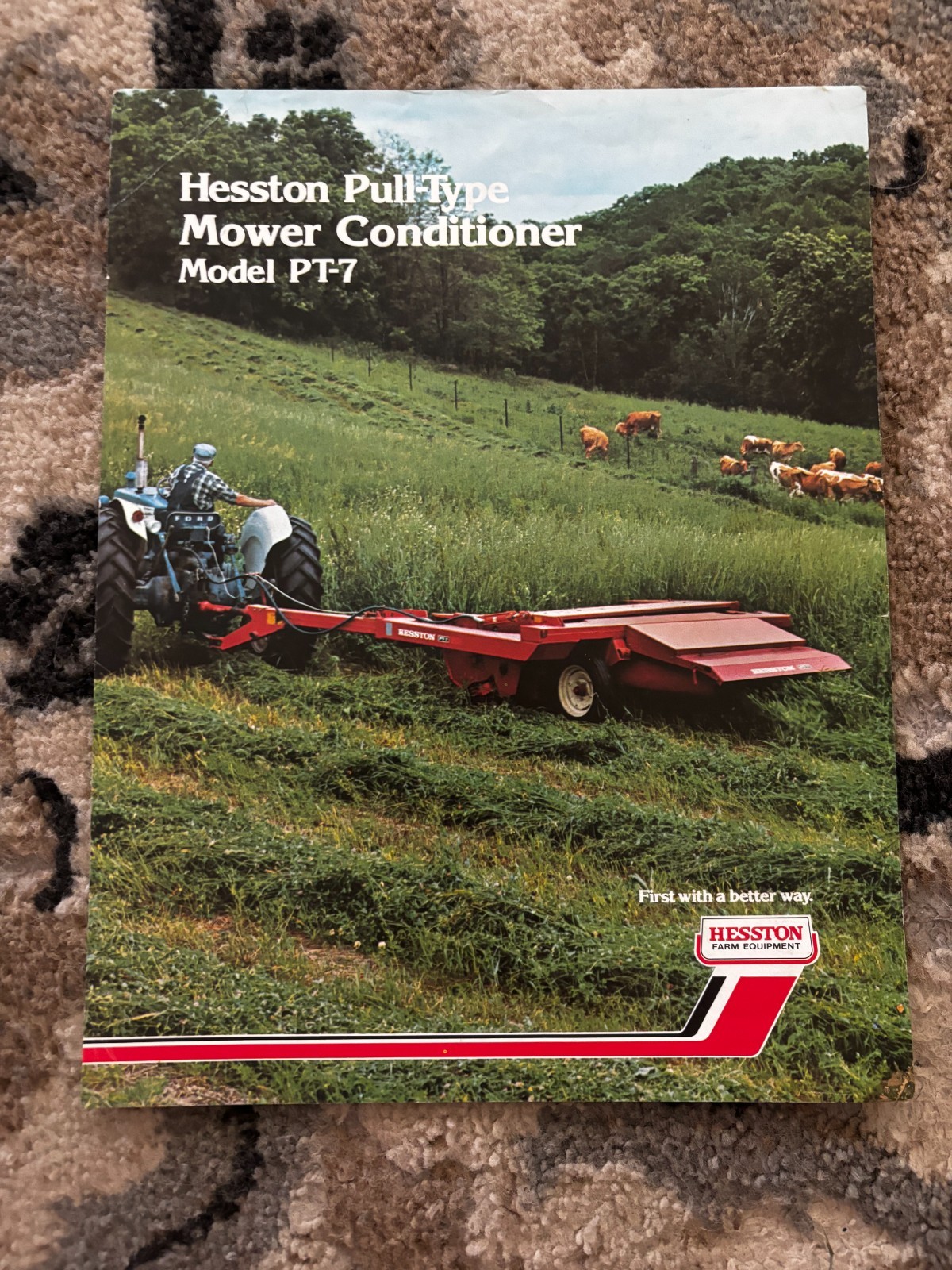 Hesston PT-7 Windrower For 1975 Brochure DCPA26