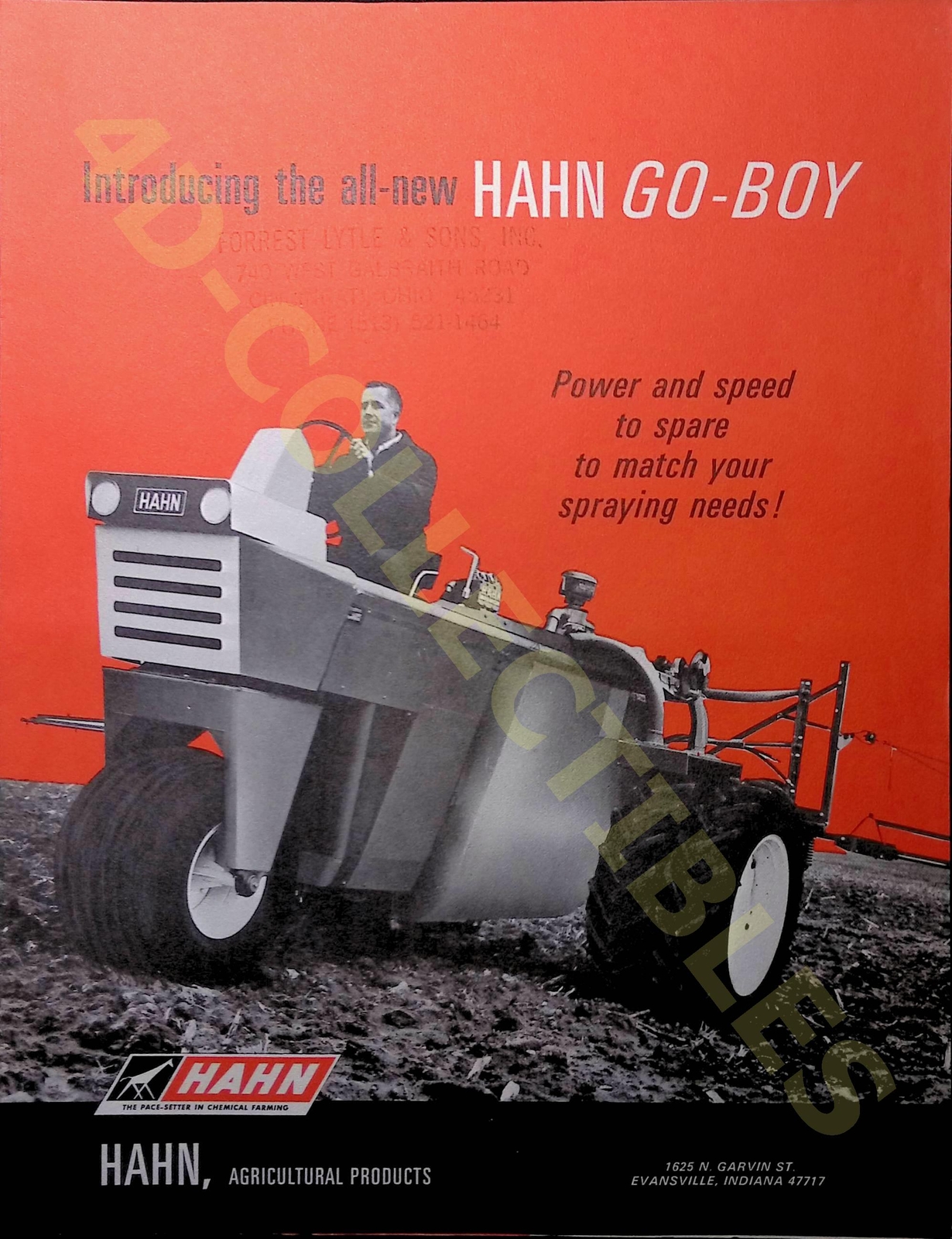 Vintage Farm Brochure Hahn Go-Boy Agricultural Products 1960s