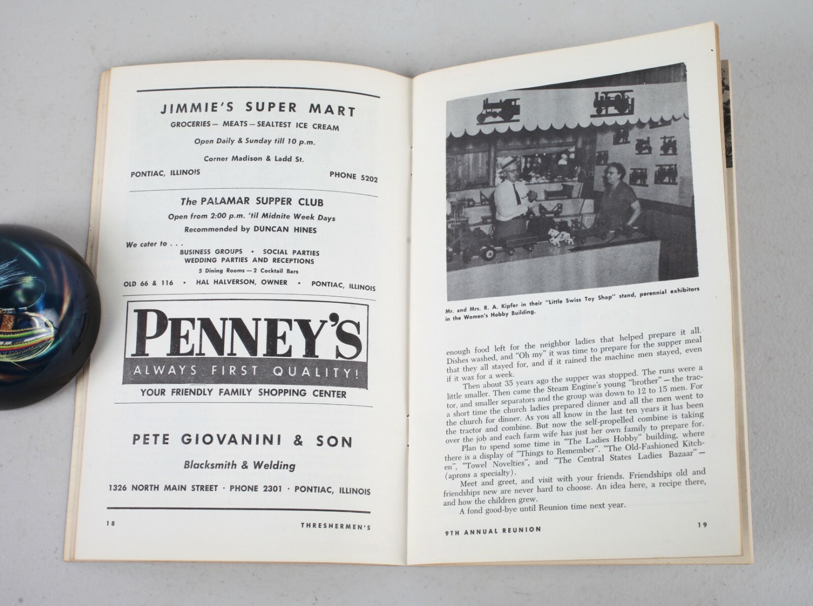 1957 Central States Threshermen’s Reunion Official Program Pontiac Illinois