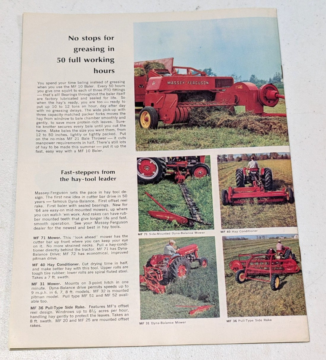 Massey Ferguson Farm Profit Magazine, July-August 1964, 23 pages, Bertrand, Neb.