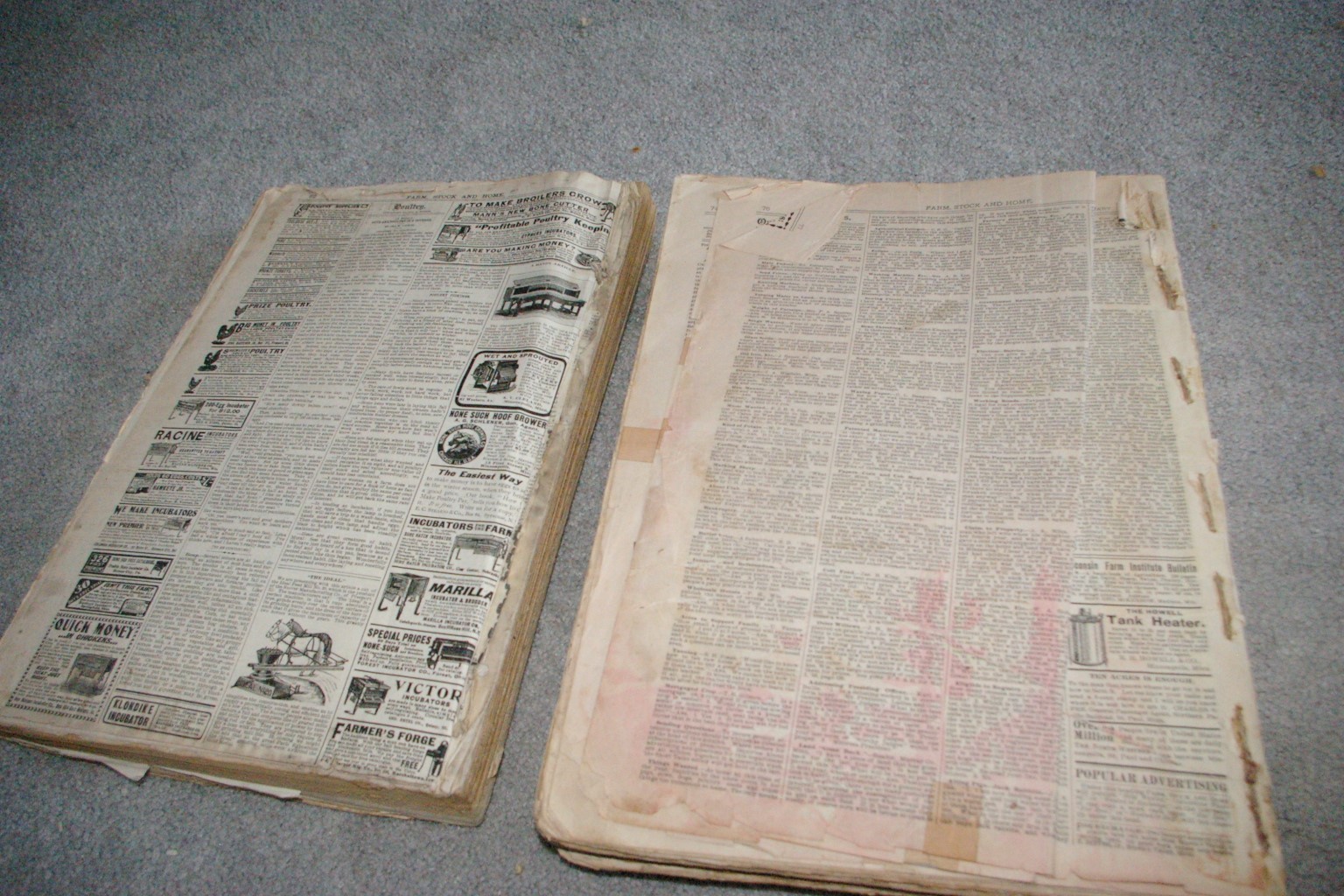 112 ISSUES 1892-1895 & 1899-1900 Farm Stock & Home Publication Great Reading!