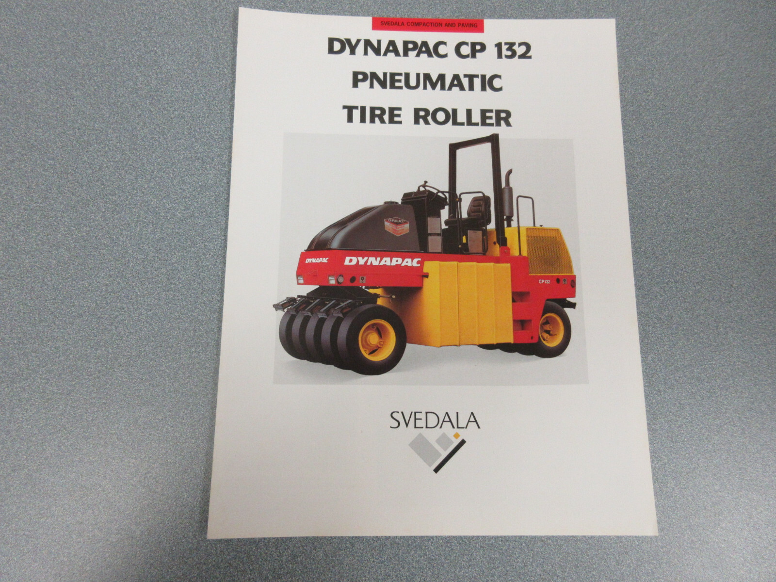 Dynapac CP 132 Roller Compactor Brochure 4 Page