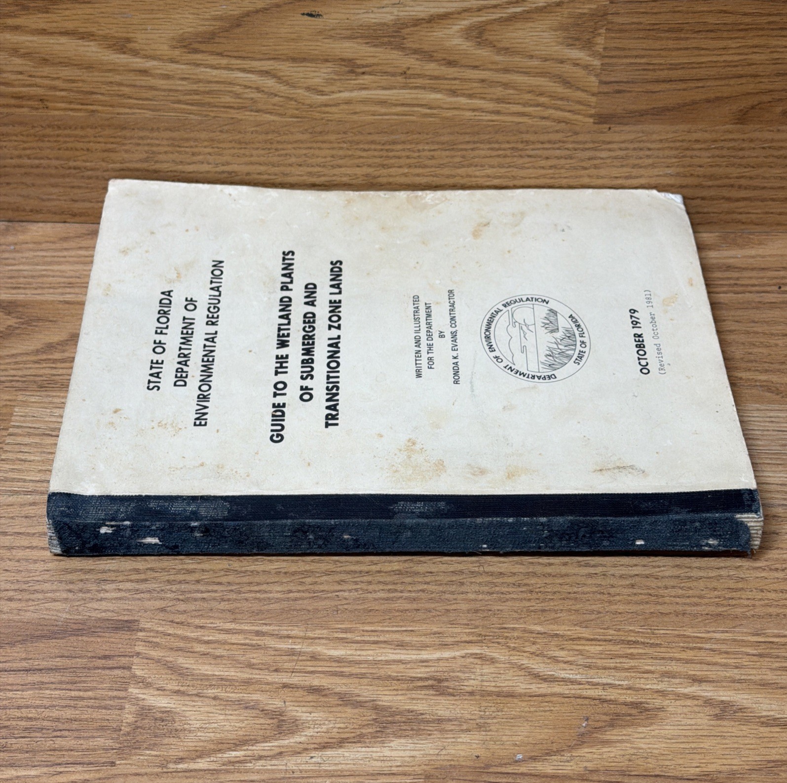 1979 State Of FL Dept Of Environmental Regulation Guide To Wetland Plants Manual