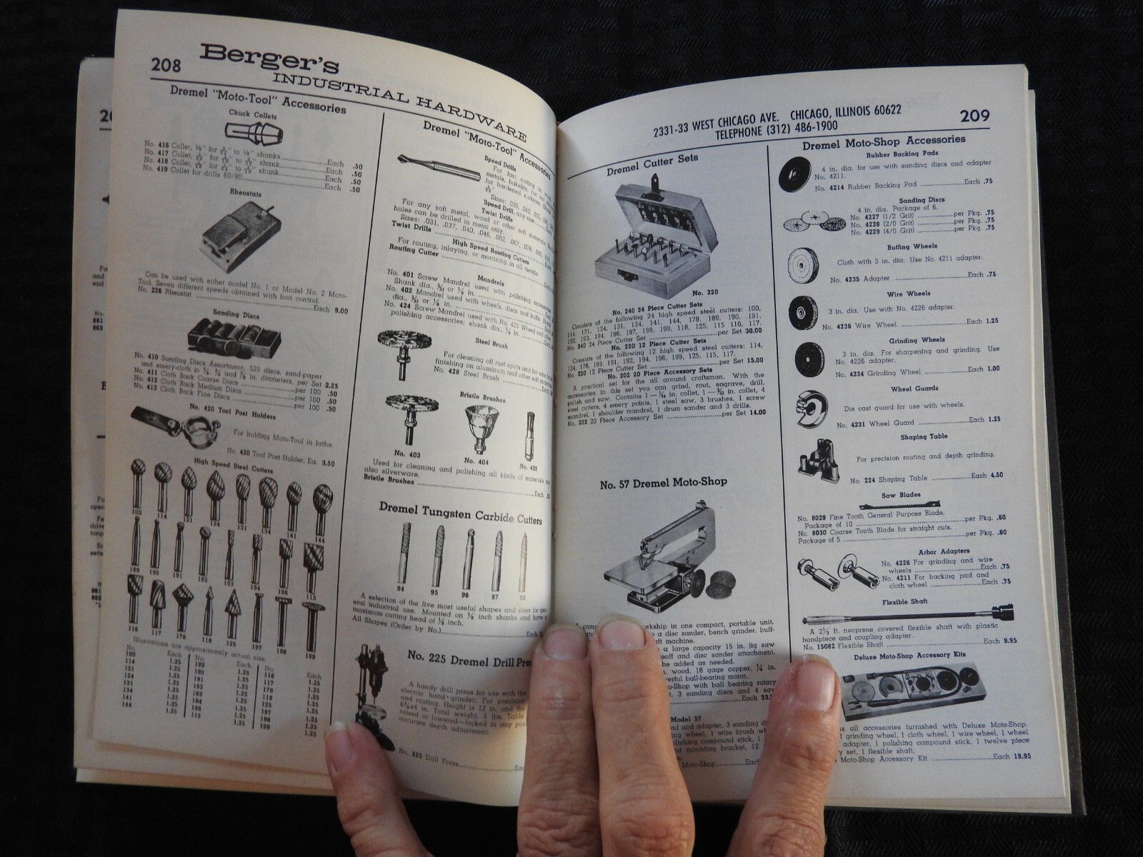 1968 BERGER’S INDUSTRIAL HARDWARE SALES CATALOG ASBESTOS PRODUCTS TOOLS 460+ pgs