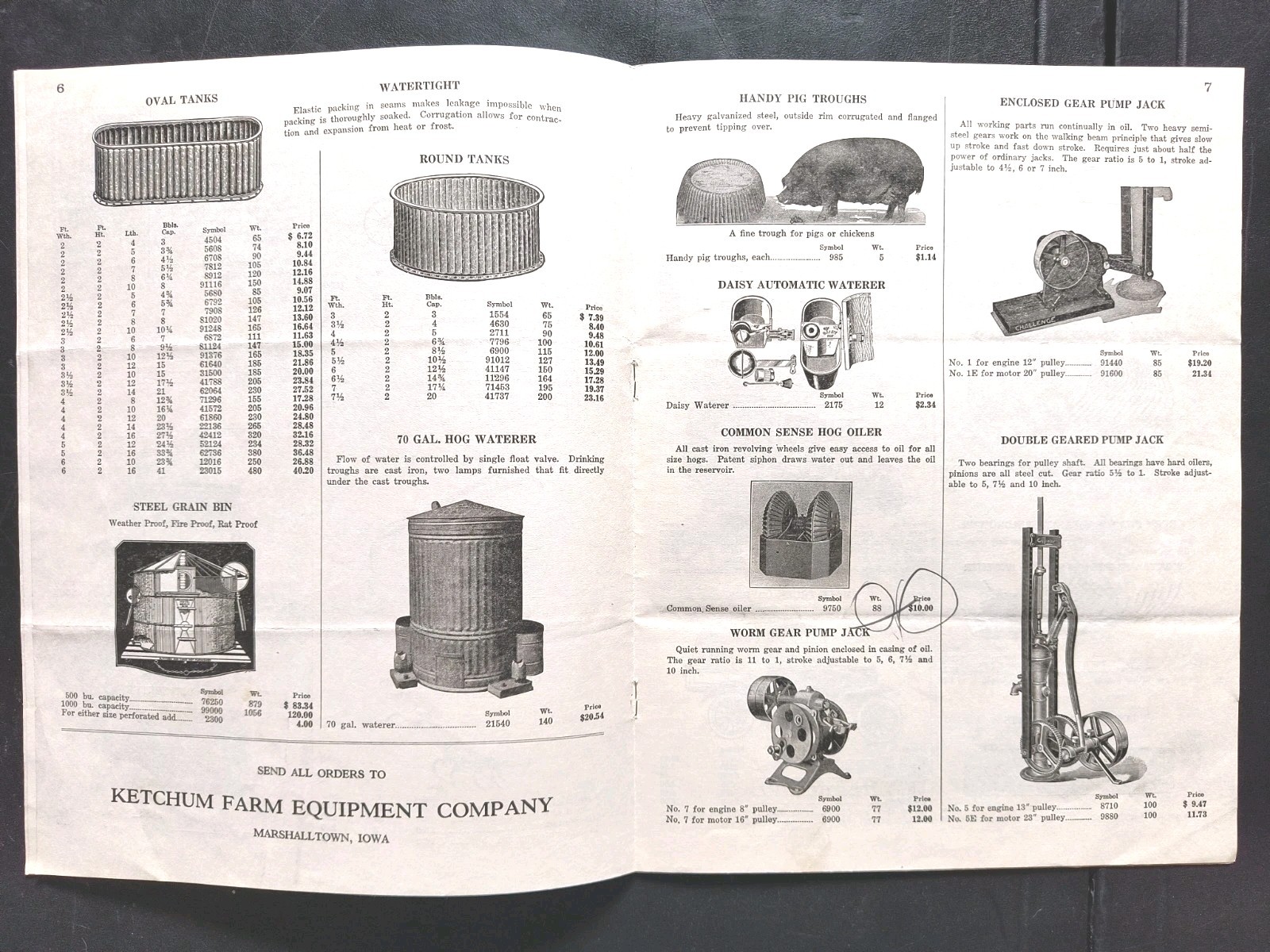 1920s Ketchum Farm equipment Dealer Sales Brochure Advertising Catalog 2pc Lot