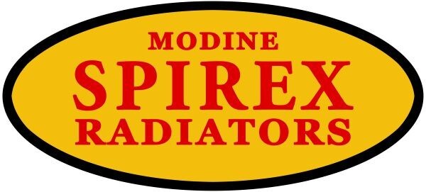 Modine Spirex Radiators NEW Sign: 28″ Dia. Wide Oval Diecut USA STEEL
