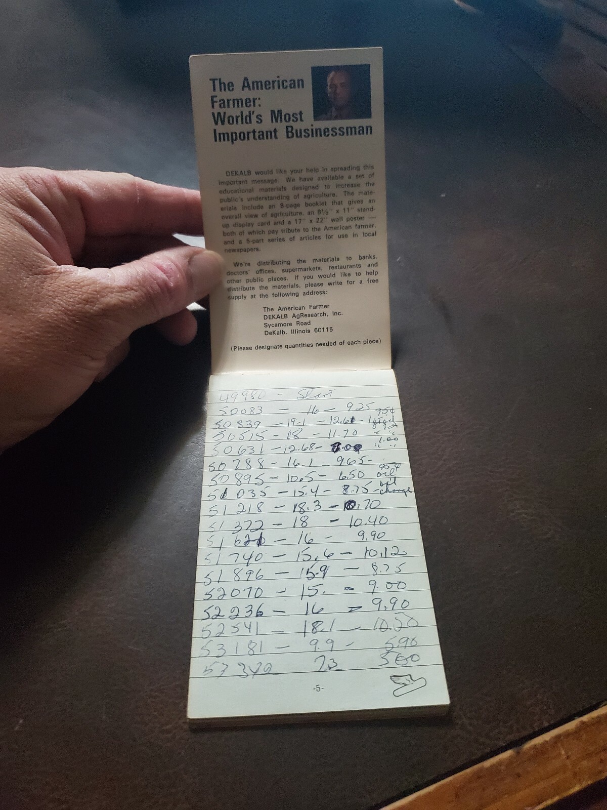 Vntg 1974 DeKalb Corn Feeds Memo Booklet