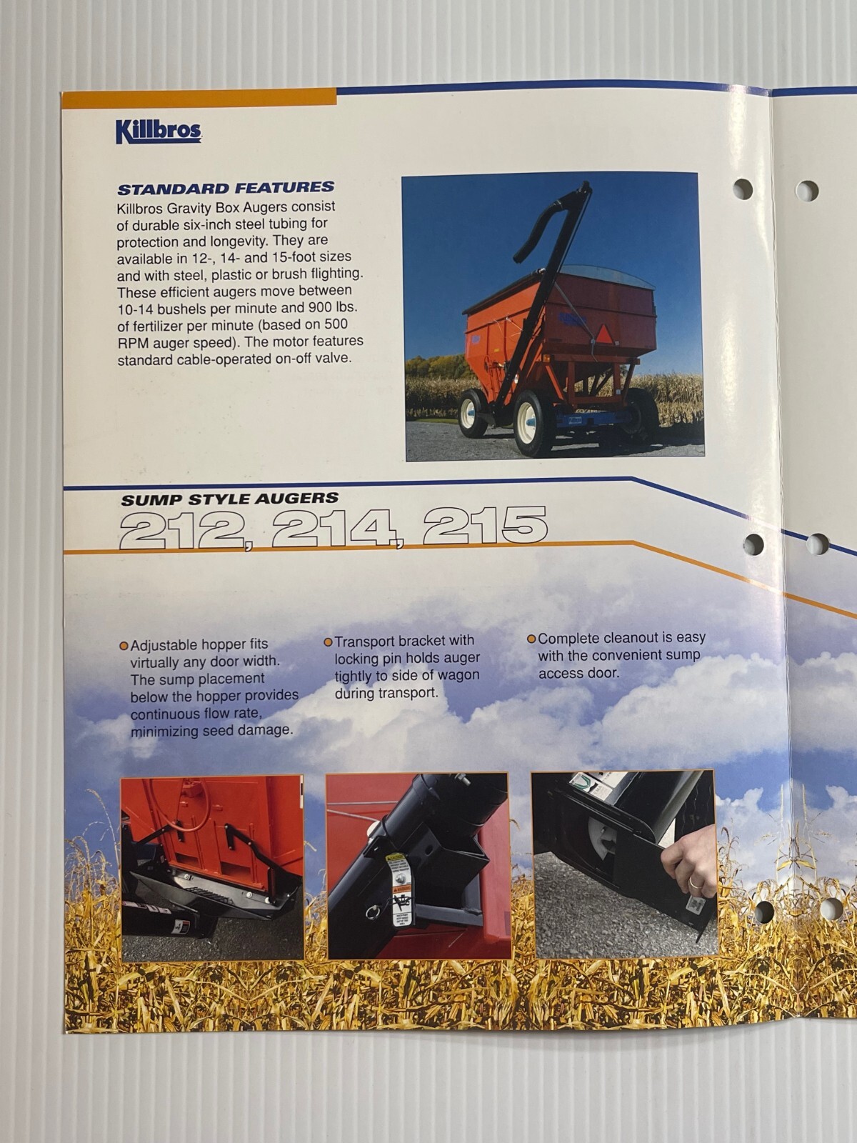 Killbros Gravity Box Auger Sales Brochure *2007* (Showroom Book)
