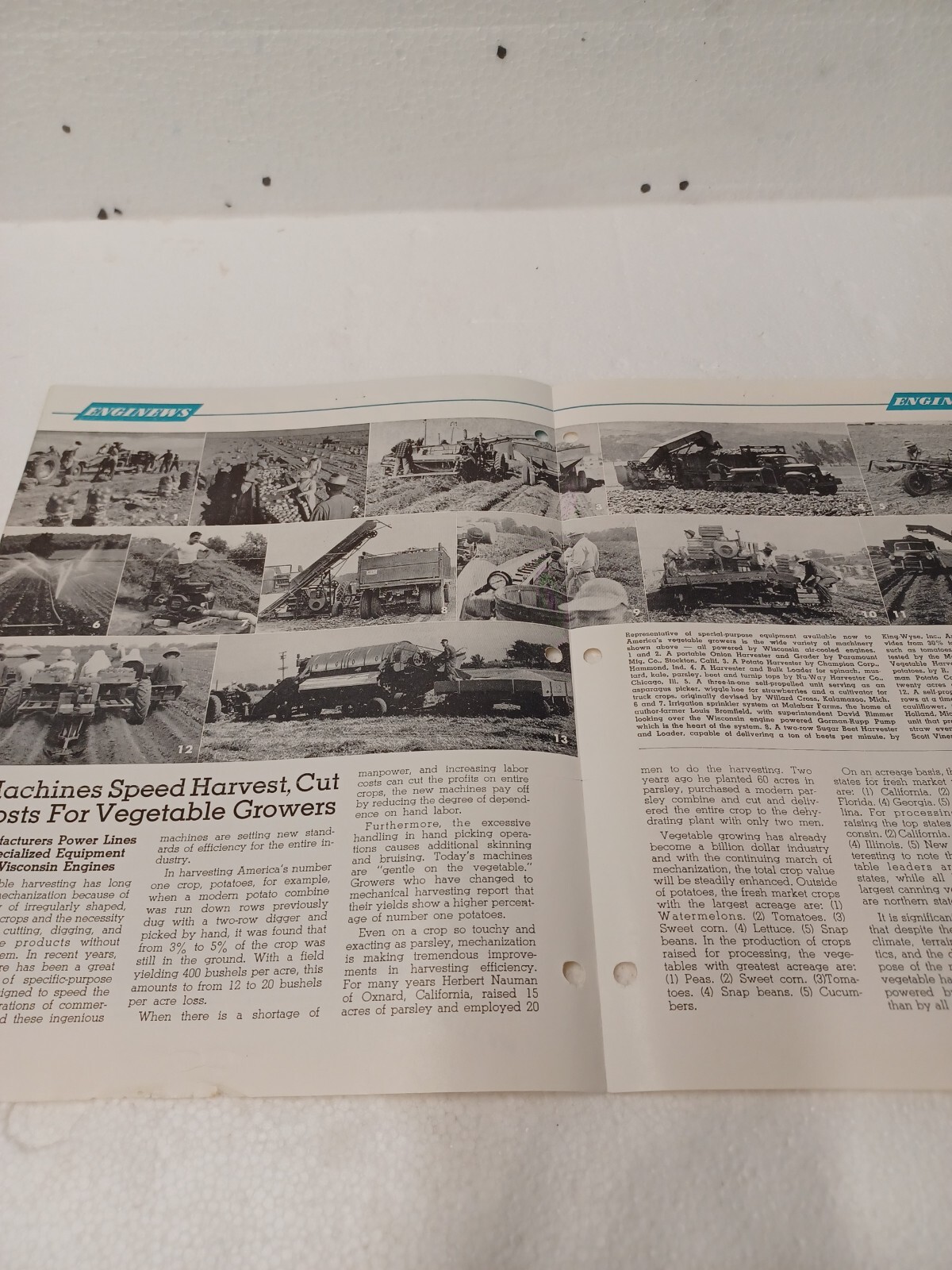 Wisconsin Motor Corporation ENGINEWS march 1957 Heavy-Duty Air-cooled Engines