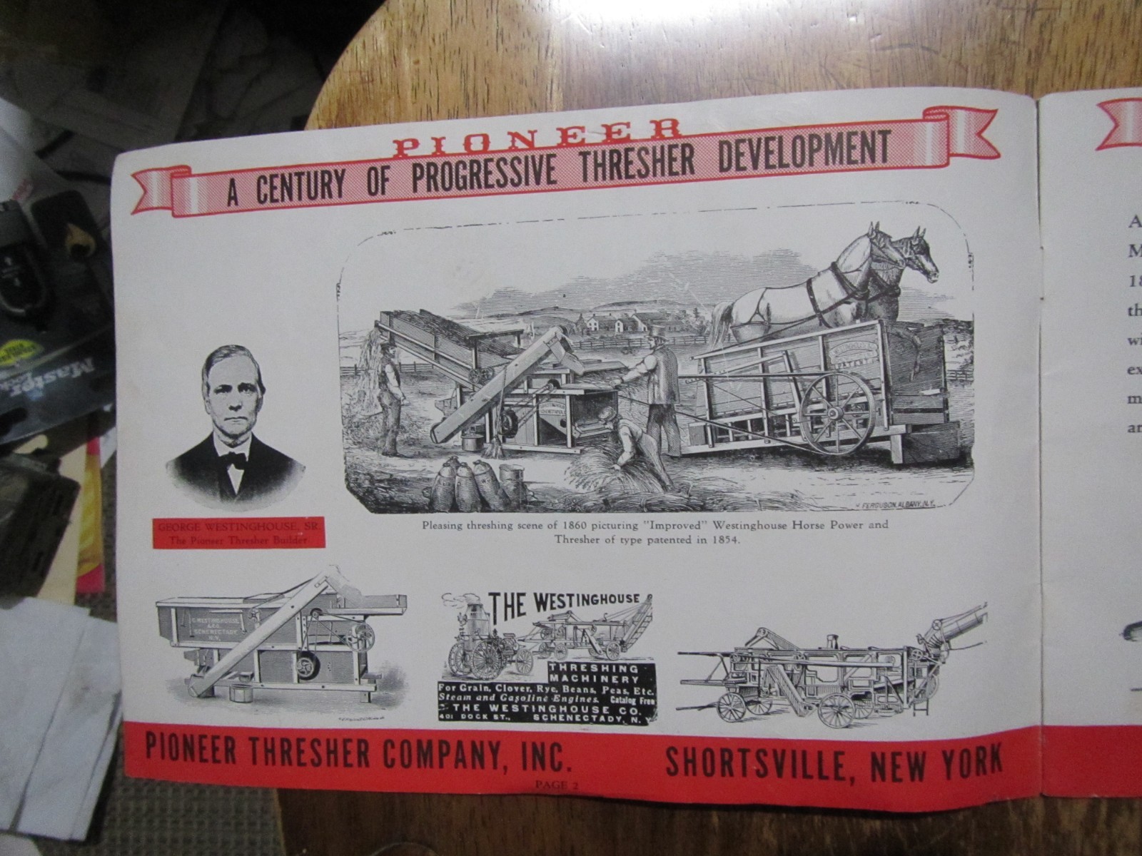 Early 1900’s Pioneer Thresher Brochure-Shortsville,NY Farm Implement Rarely Seen