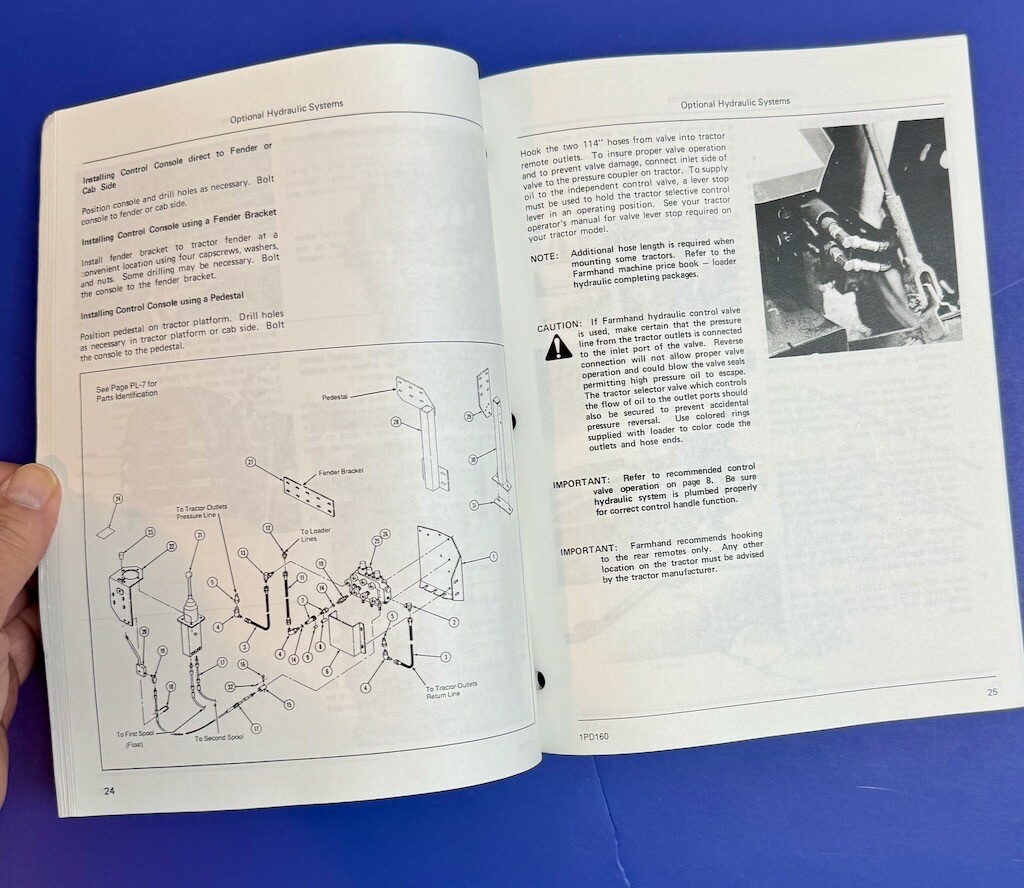 Farmhand XL 940 Loader Parts Setup & Operators Manual