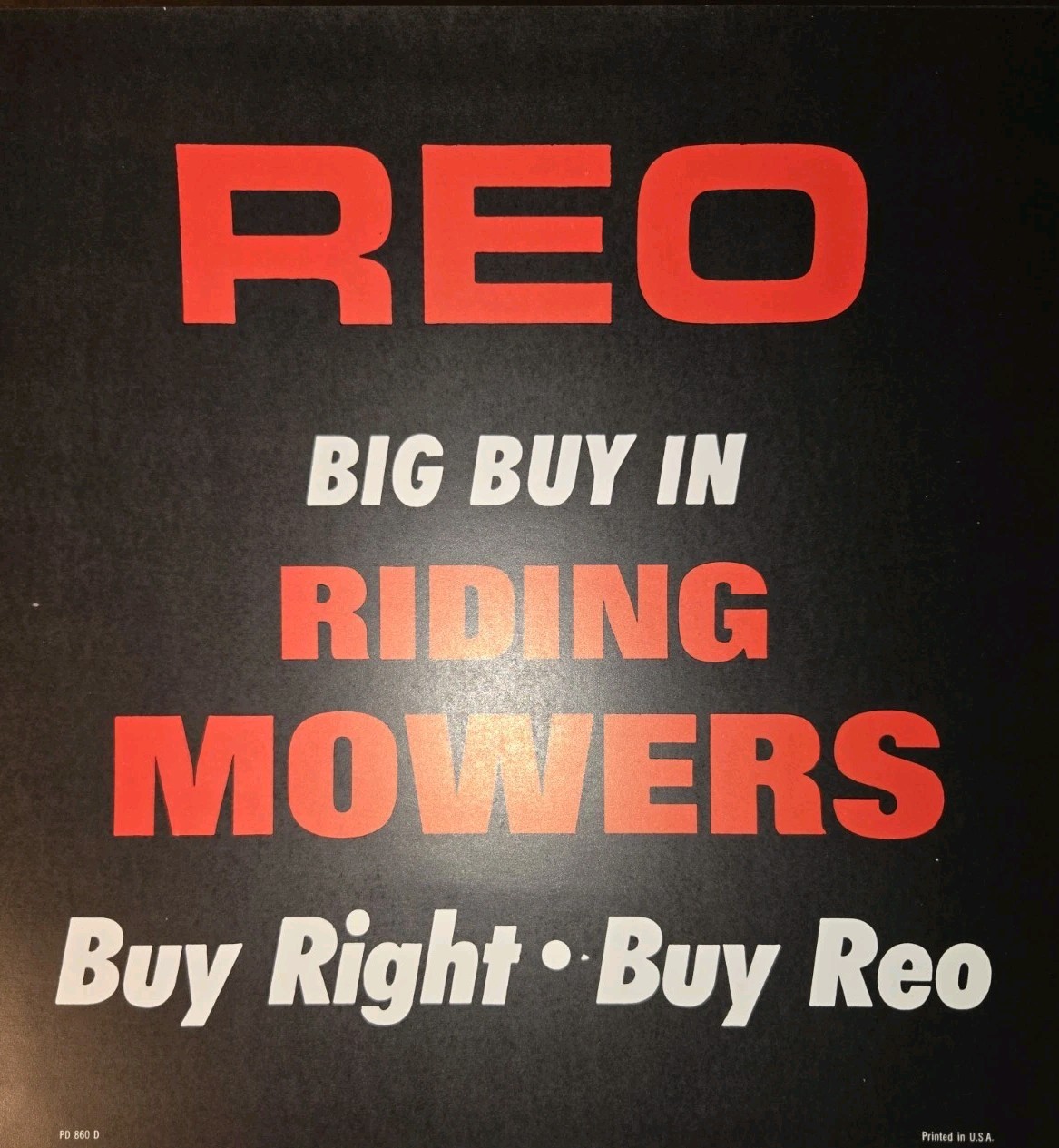 NOS WHEEL HORSE “THE BIG ONE” FOR BIG SALES WHEEL HORSE HOMECHORE TRACTORS