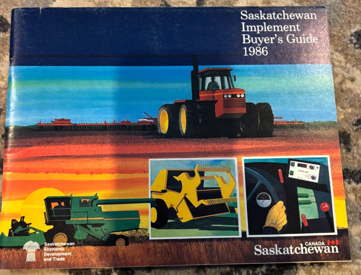 Saskatchewan Farm Implement Buyer’s Guide For 1986 Brochure FCCA25