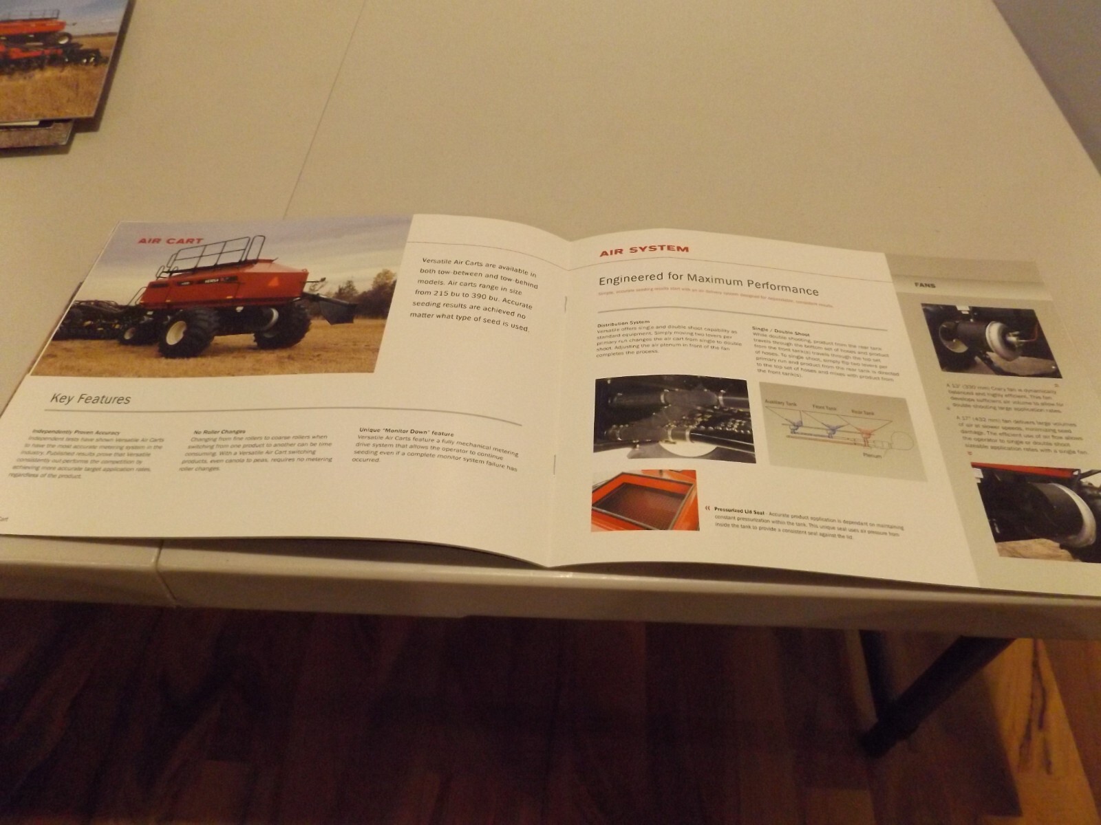 VERSATILE PRECISION SEEDING EQUIPMENT, AIR DRILL & CART, LIT # 89002309 2011
