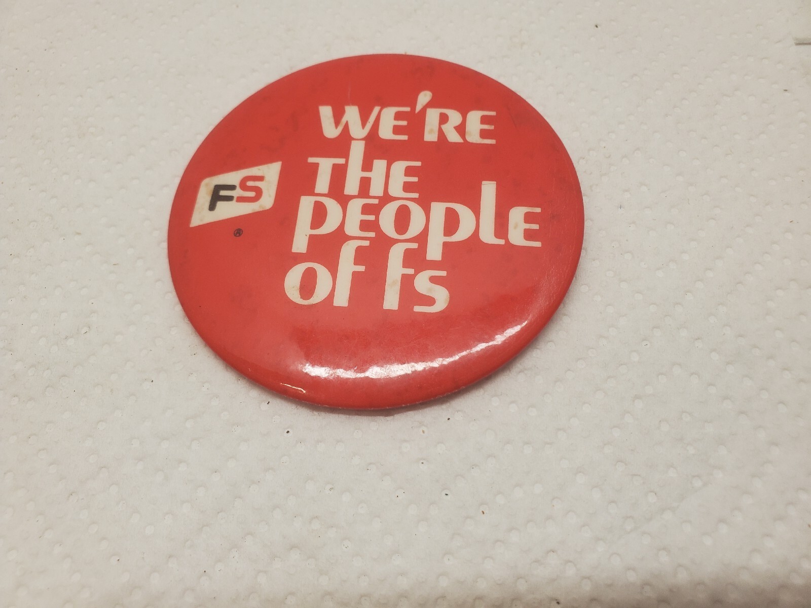 3″ Pinback Button FS We’re The People Of FS Farm Services