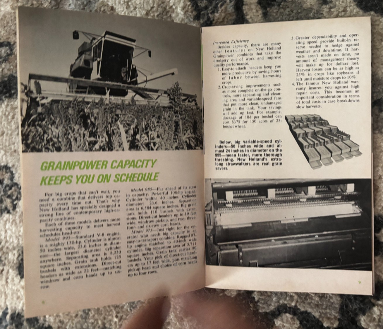 New Holland GrainPower For Profit In the 70’s Brochure DCPA26