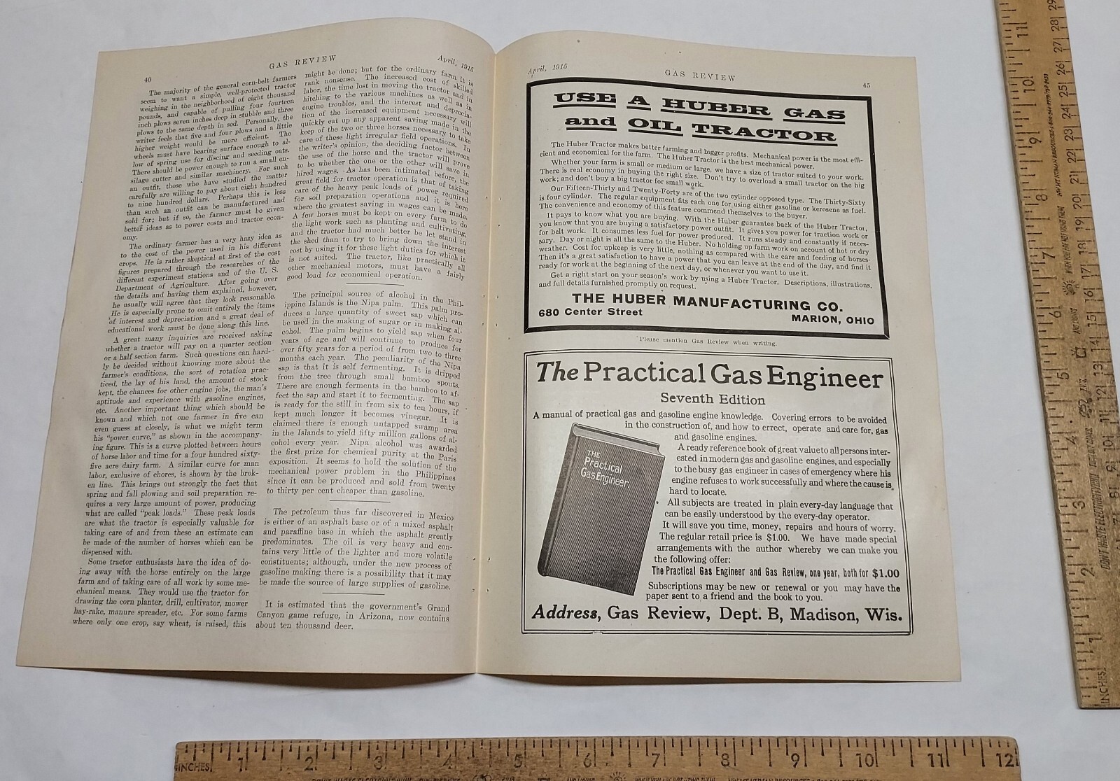 1915 – Flour City Tractors – KINNARD-HAINES CO – magazine ad – listing #5824