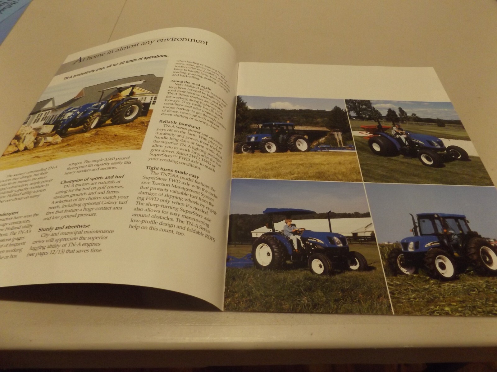 NEW HOLLAND TN-A SERIES UTILITY TRACTORS 57 to 90 HP, LIT # NH5090526 2006