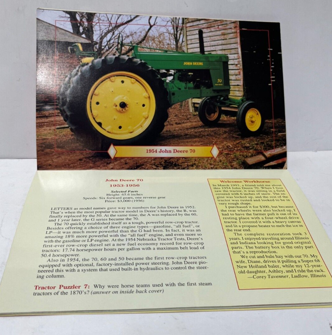 1999 The Best Of Tractor Talk, Tractors of the 1950’s John Deers, Farmall Cub
