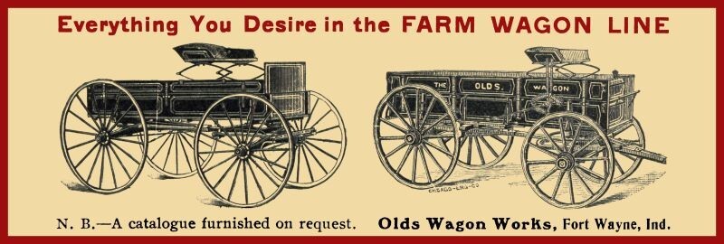 Olds Wagon Works of Ft. Fort Wayne NEW Sign: 12×36″ USA STEEL XL Size – 4 lbs.