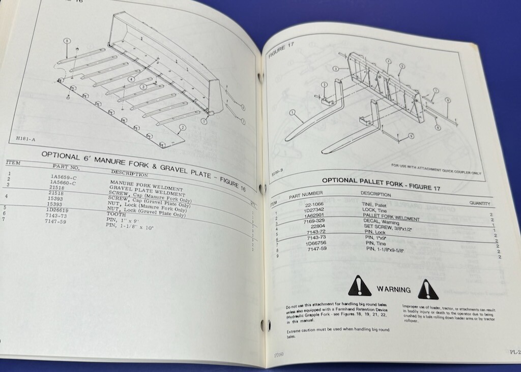 Farmhand XL940 Loader Operator’s & Parts Manual