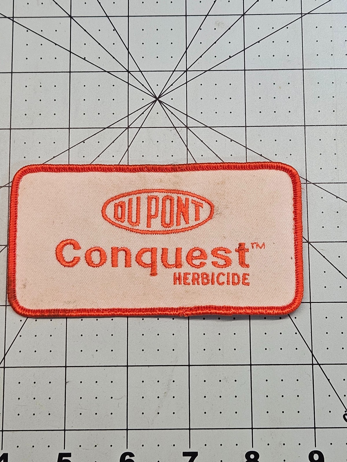 Vintage DuPont Conquest Herbicide Agriculture Farm Logo Advertising Patch